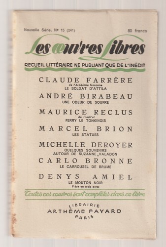 Les oeuvres libres - oeuvres, nouvelle
