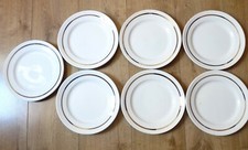 7 ASSIETTES PLATES DORURE