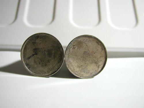 Small antique sterling salt - antique,