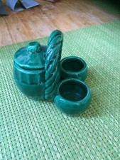 Ancien moutardier salière poivrière.