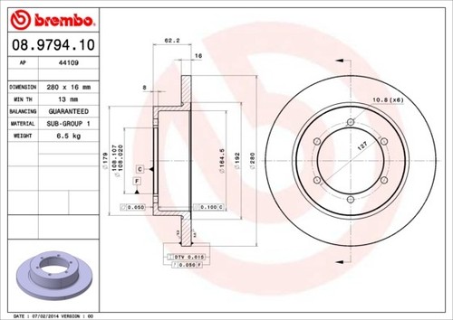 Disque frein axial - x,