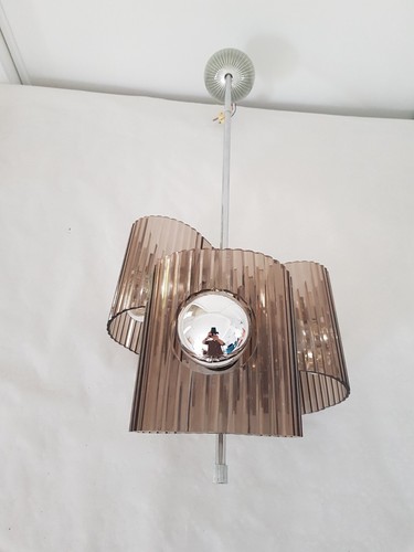 Lustre plexiglas fumé avec - fumé,