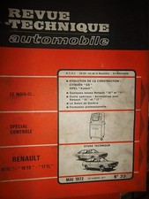 Renault 15 R15 TL TS - 17 R17 TL Découvrable : revue technique RTA 313