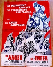 Devil's Angels John CASSAVETES Mismy Farmer Orig french poster 1967 23X32"