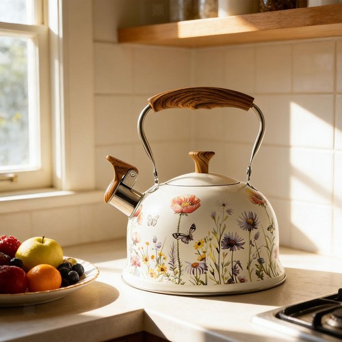 Bouilloire sifflante portable