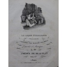 DE BEAUPLAN Amédée La Leçon