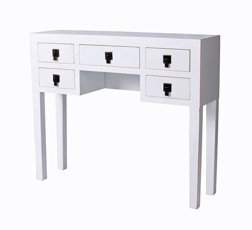 Table console maison blanche - table,