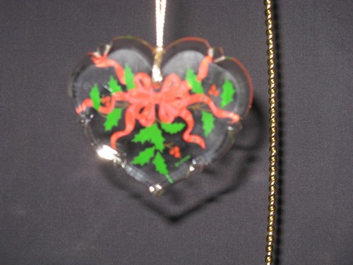 Lenox crystal ornament heart - lenox,
