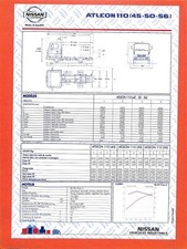 NISSAN VÉHICULES INDUSTRIELS / ATLEON 110-45 / FICHE TECHNIQUE