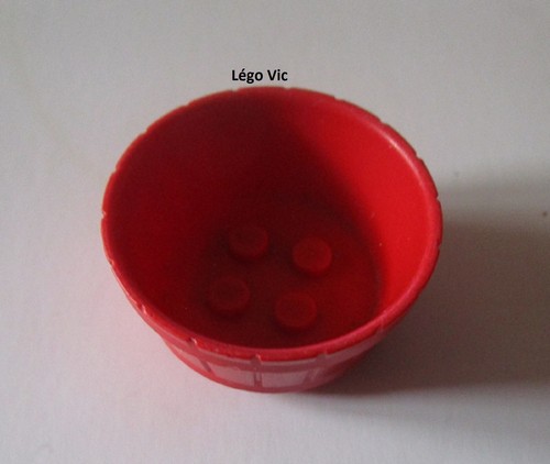 Lego 4424 barrel red - lego, seau