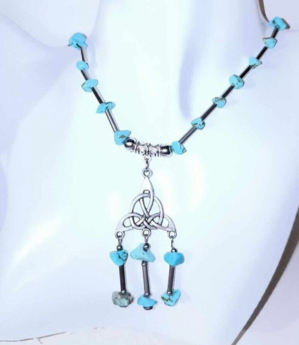 Collier perles fines - de, bleues