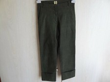 Pantalon à revers vert