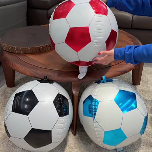 Ballons aluminium football - aluminium, 4d