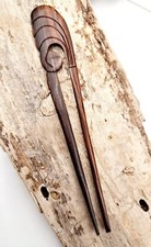 Pic à cheveux en bois double, pique à chignon,fourche,bijoux ,baguette japonaise