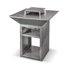 brasero plancha en acier