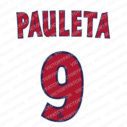 Kit flocage pauleta - #9, psg