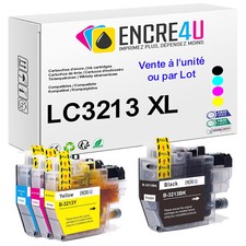 PREMIUM - Cartouches d'encre compatibles avec imprimantes Brother ( LC3213 XL )