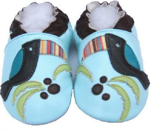 Chaussons cuir souple - chaussons, en