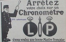 PUBLICITE LIP CHRONOMETRE