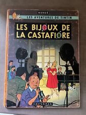 Ancienne BD Tintin, Les Bijoux De La Castafiore 1963 EO Danel , B34. Dos Jaune
