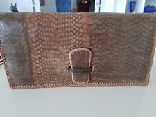 Pochette vintage en peau de