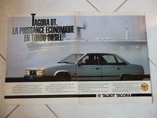Publicité Talbot Tagora DT 1981 advert presse coupure publicitaire