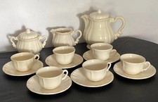 Service à café ou chocolat EN FAIENCE IVOIRE DIGOIN SARREGUEMINES