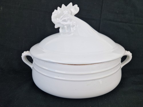 Ancienne cocotte porcelaine - ancienne,