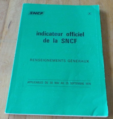 Rare sncf indicateur - sncf,