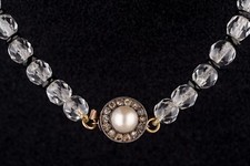 COLLIER FERMOIR OR 18K PERLES
