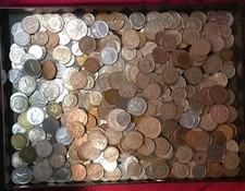 COINS WORLD MONNAIES FRANCE ALLEMAGNE ITALIE ESPAGNE AUTRES PAYS - 1 KILO.