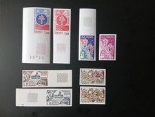 8 timbres France variété non