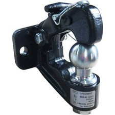 Crochet Attelage Mixte Rotule et Anneau 3.5T Boule 50mm