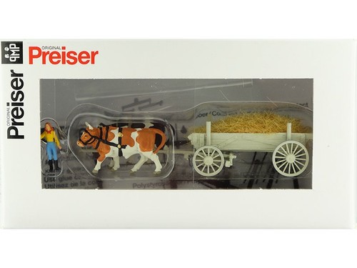Preiser charette foin et - de,