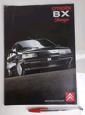 Catalogue brochure Commerciale Citroën BX IMAGE version 02.1991 en Français 