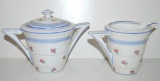 *1 SUCRIER & 1 POT A LAIT  de service à café PORCELAINE LIMOGES ART DECO 1930