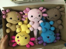 Axolotl peluche kawaii crochet