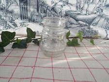 ANCIEN POT A MOUTARDE PUBLICITAIRE EN VERRE BIZOUARD