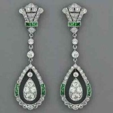 Boucles d'oreilles goutte art