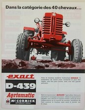 prospectus brochure tracteur ih international mc cormick D-439 tractor traktor