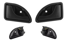 pour RENAULT TWINGO 93-98 2x POIGNEE DE PORTE INTÉRIEUR AVANT GAUCHE DROITE NOIR