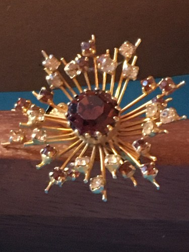 Broche vintage soleil - broche,