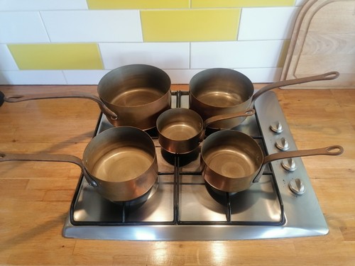 Lot casseroles anciennes en - 5,