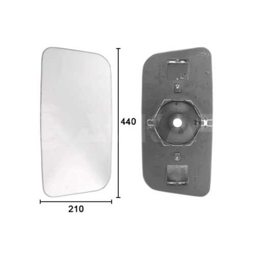Miroir rétroviseur gauche - miroir, de