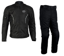 Combinaison Complet Moto Veste Pantalon Protections Anti Pluie D'Hiver 4 Saison