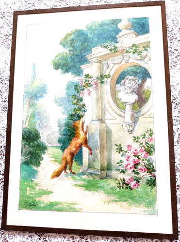 Tableau aquarelle scène - tableau,