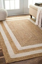 Tapis 100 % jute naturel style