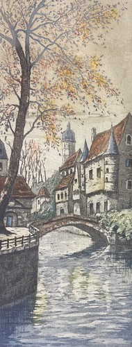 Village sur rivière - la,
