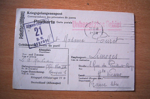 Lot carte prisonnier ww2 - lot, x