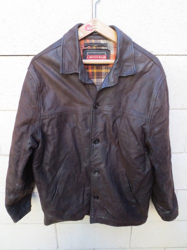 Veste chevignon cuir marron - en,